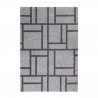 Szaro-czarny dywan z geometrycznym wzorem, krótki włos Milano GRI015 Sprzedaż