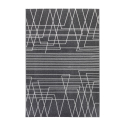 Szaro-czarny dywan z geometrycznym wzorem, krótki włos Milano GRI016 Sprzedaż