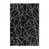 Czarno-biały dywan w nowoczesnym stylu, krótki włos Milano NER001 Sprzedaż