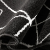 Czarno-biały dywan w nowoczesnym stylu, krótki włos Milano NER001 Oferta