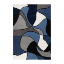 Nowoczesny design dywan z geometrycznym wzorem pop art niebiesko-biały BLU015 Milano Sprzedaż