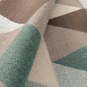 Wielokolorowy dywan z geometrycznym wzorem, krotki włos Milano GLO009 Oferta