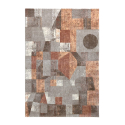 Szaro-brązowy dywan z geometrycznym wzorem, krótki włos Milano GLO004 Sprzedaż