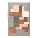 Szaro-brązowy dywan z geometrycznym wzorem, krótki włos Milano GLO002 Sprzedaż
