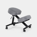 Krzesło ortopedyczne oraz ergonomiczne materiałowe Balancesteel Lux Model