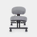 Krzesło ortopedyczne oraz ergonomiczne materiałowe Balancesteel Lux 