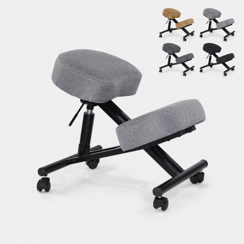 Krzesło klęcznik ergonomiczne materiałowe Balancesteel Lux Promocja