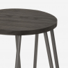 Stalowy stołek kuchenny z drewnianym siedziskiem Carbon One Wybór