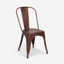 metalowe krzesło vintage styl industrialny shabby chic steel old 