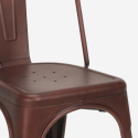 metalowe krzesło vintage styl industrialny shabby chic Lix steel old 