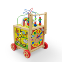 Drewniany wózek wielofunkcyjny dla dzieci stawiających pierwsze kroki Magic Box Sprzedaż