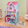 Drewniany domek dla lalek 3 piętra z akcesoriami Girls Pretty House XXL Sprzedaż