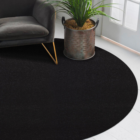 Czarny dywan, okrągły 80 cm Casacolora CCTONER Promocja