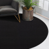 Czarny dywan, okrągły 80 cm Casacolora CCTONER Promocja