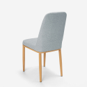 Krzesło kuchenne z efektem drewna Davos Light Cechy