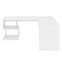Białe narożne biurko 180x160 Cm Vilnis Rabaty