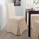 Materiałowe krzesło z drewnianymi nogami oraz poszewką henriksdal Comfort Luxury 