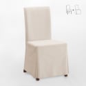 Materiałowe krzesło z drewnianymi nogami oraz poszewką henriksdal Comfort Luxury 