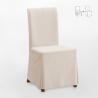 Materiałowe krzesło z drewnianymi nogami oraz poszewką henriksdal Comfort Luxury 