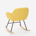 Materiałowe krzesło patchwork na biegunach nowoczesne Woodpecker 