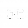 Krzesło kuchenne lub ogrodowe nowoczesny design Scab Bon Bon Sprzedaż