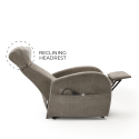 Elektryczny fotel relaksacyjny, rozkładany Roller System Matilde Rabaty