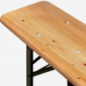 8 szt Drewniany zestaw mebli ogrodowych stoły oraz ławki 220x80 Oletan Wybór
