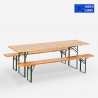 Drewniany zestaw mebli ogrdowych stół 220x80 cm oraz 2 ławki Oletan Sprzedaż