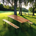 Zestaw 10 browarniczych stołów i ław ogródowych 220x80 Sprzedaż