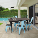 zestaw mebli ogrodowych stół 120x60 cm z 4 krzesłami Lix industriale ralph Wybór