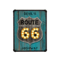 Obraz na płótnie z metalową ramą 80x60 cm Devil’s Highway Sprzedaż