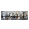 Ręcznie malowany obraz na płótnie 140x45 cm Brooklyn Bridge Sprzedaż