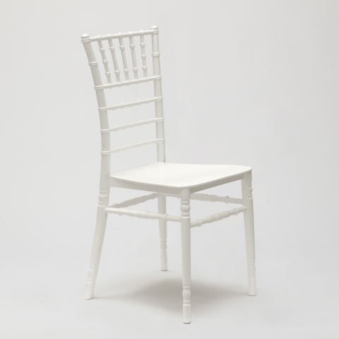 20 szt polipropylenowe białe krzesła barowe Chiavarina Promocja