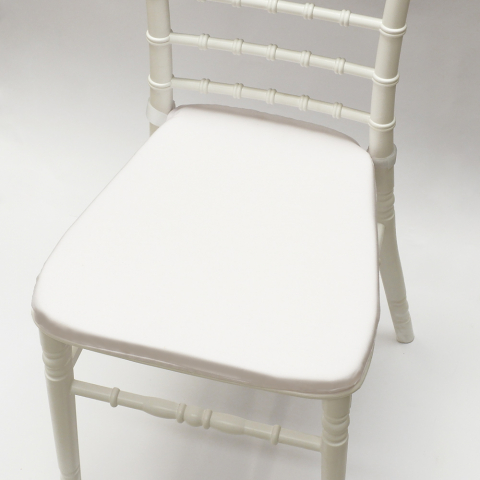 Zestaw 4 białych poduszek antypoślizgowych Chiavarina Napoleon krzesło Promocja
