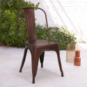 metalowe krzesło vintage styl industrialny shabby chic Lix steel old Sprzedaż