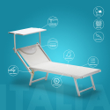 Profesjonalny aluminiowy leżak plażowy Italia Oferta
