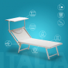 Zestaw 20 aluminiowych leżakiów plażowych Italia 