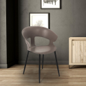 Krzesło polipropylenowe nowoczesny design do kuchni lub baru Evelyn 