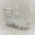 Profesjonalny aluminiowy leżak plażowy Santorini Koszt
