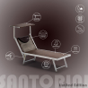 Aluminiowy leżak plażowy z daszkiem Santorini Limited Edition Oferta