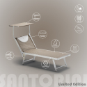 Aluminiowy leżak plażowy z daszkiem Santorini Limited Edition Wybór