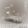 Aluminiowy leżak plażowy z daszkiem Santorini Limited Edition Wybór