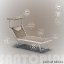 Zestaw 4 aluminiowe leżaki plażowe z daszkiem Santorini Limited Edition Cena