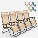 4szt rozkładane krzesło ogrodowe z poduszką Emily Zero Gravity Sprzedaż