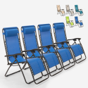 4szt rozkładane krzesło ogrodowe z poduszką Emily Zero Gravity Oferta