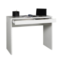Białe biurko 100x40 cm, prostokątne z szufladą do biura lub studia Sidus Sprzedaż
