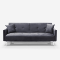 Nowoczesna sofa rozkładana 3 osobowa clic clac Villolus velvet Stan Magazynowy