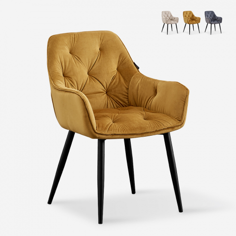 Designerski fotel tapicerowany fotel do salonu Nirvana Chesterfield Promocja