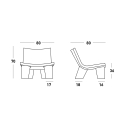Krzesło fotel w nowoczesnym stylu idealny do każdego pomieszczenia Slide Low Lita 