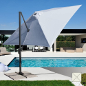 Aluminiowy parasol ogrodowy 3x3 z ramieniem Paradise Stan Magazynowy